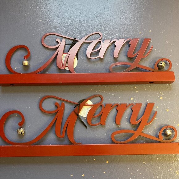 Christmas Decorations, Metal, NWT,Set of 2 - Picture 2 of 8